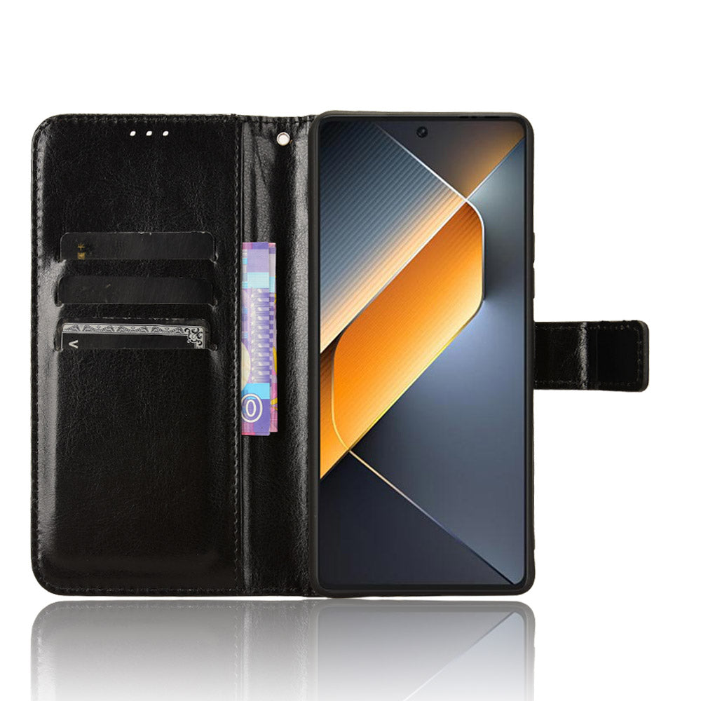 For Transsion Tecno Pova 6 Pro 5G LI9 Case Crazy Horse Texture Wallet Leather Phone Cover For Transsion Tecno Pova 6 Pro 5G LI9 Case Crazy Horse Texture Wallet Leather Phone Cover